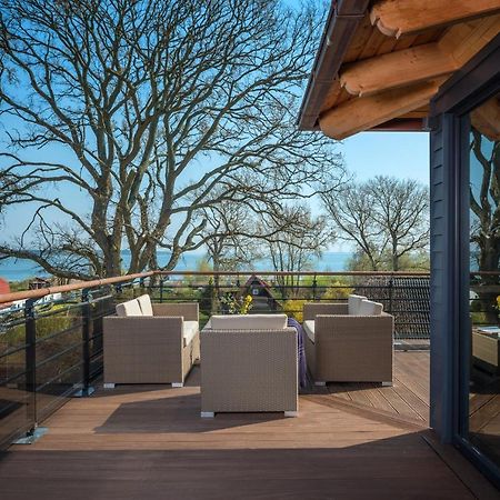Villa Lotsenhaeuser Ruegen - Luxus Ferienhaus - 3 Schlafzimmer - Sauna - Dachterrasse Mit Boddenblick بريجا المظهر الخارجي الصورة
