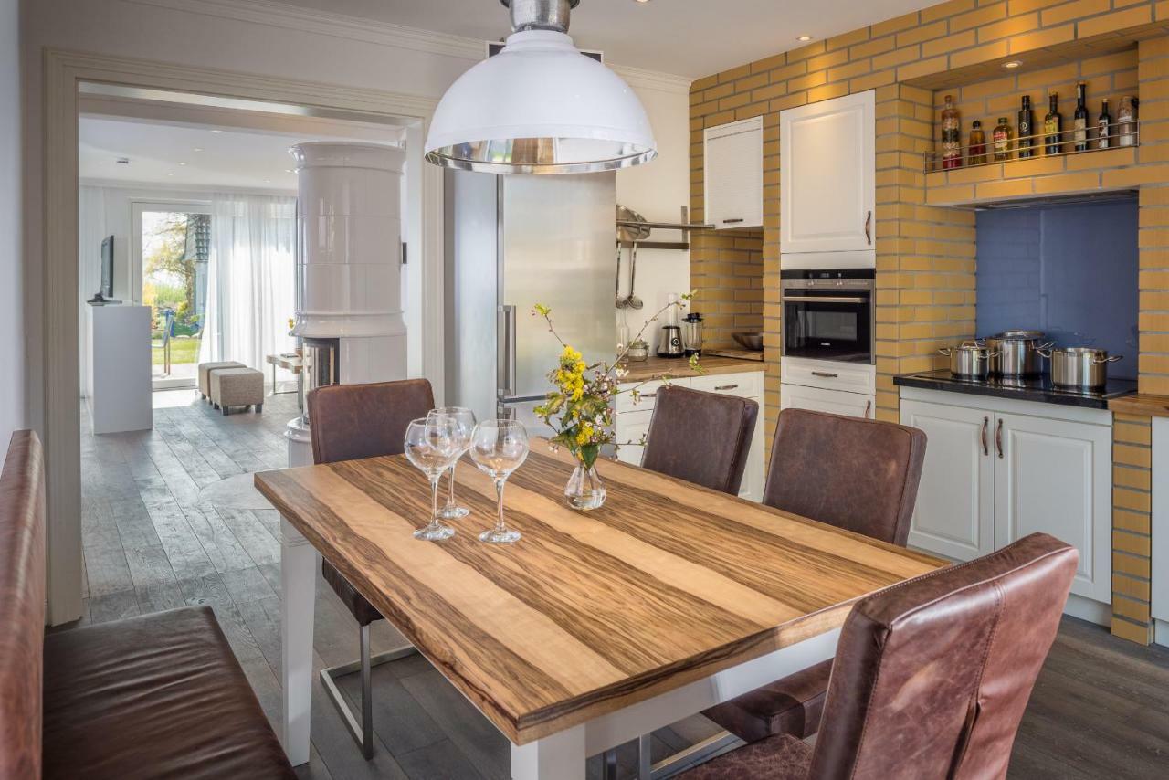 Villa Lotsenhaeuser Ruegen - Luxus Ferienhaus - 3 Schlafzimmer - Sauna - Dachterrasse Mit Boddenblick بريجا المظهر الخارجي الصورة
